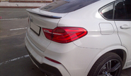 Черный лаковый спойлер inmax в стиле m-performance для bmw x4 (f26)