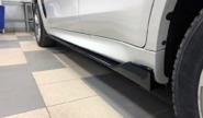 Черные лаковые накладки под пороги inmax для bmw x5 (f15), x6 (f16)