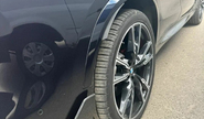 Черные матовые накладки на расширители задних арок inmax для bmw x5 (g05)