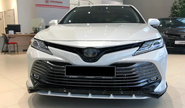 Неокрашенная накладка на передний бампер hemmes для toyota camry xv70