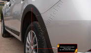Накладки колесных арок Русская Артель для renault logan 2 2018-2022 г.в.