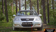 Защитная сетка решетки переднего бампера Русская Артель для nissan almera classic 2007-2012 г.в.