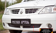 Защитная сетка решетки переднего бампера Русская Артель для renault logan 2004-2010 г.в.