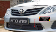 Защитная сетка решетки переднего бампера Русская Артель для toyota corolla (140, 150) 2010-2013 г.в.