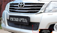 Защитная сетка решетки переднего бампера Русская Артель для toyota hilux 2011-2015 г.в.