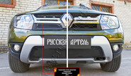Защитная сетка решетки радиатора Русская Артель для renault duster 2015-2020 г.в.