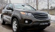 Решетка радиатора Русская Артель с черной сеткой для kia sorento r 2010-2013 г.в.