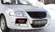 Решетка радиатора Русская Артель с черной сеткой для nissan almera classic 2007-2012 г.в.