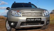 Решетка радиатора Русская Артель с серебристой сеткой для renault duster 2010-2020 г.в.