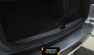 Накладка на порожек багажника Русская Артель для nissan terrano 2014-2022 г.в., renault duster 2010-2020 г.в.