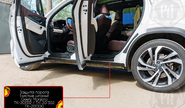 Защитные накладки кромок внутренних порогов Русская Артель для geely monjaro с 2022 г.в.