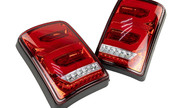 Дефектing! Диодные задние фонари thebestpartner red led (красные) с бегающим повторителем для Лада 4х4, Нива Легенд 21213, 21214, 2131, Урбан (трещина на стекле, рекомендуется его замена)