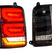 Диодные задние фонари TheBestPartner GREY LED (черные) с бегающим повторителем для Лада 4х4, Нива Легенд 21213, 21214, 2131, Урбан