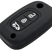 Силиконовый черный чехол на выкидной ключ зажигания Лада Веста, Икс Рей, Гранта FL, Ларгус FL