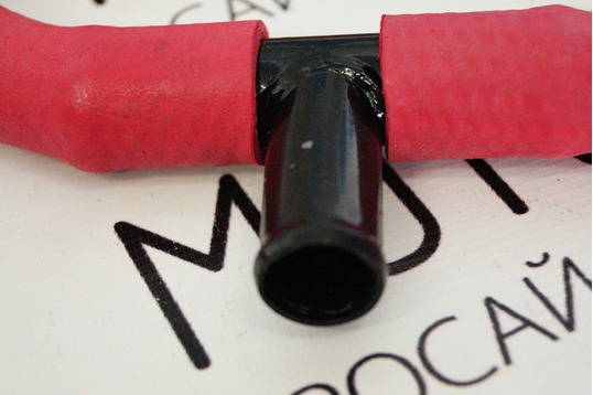 Патрубки печки армированный каучук красные для ВАЗ 2112