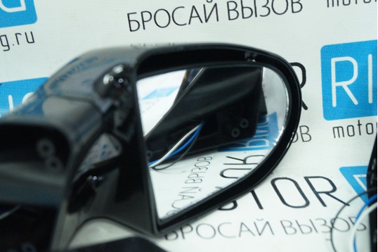 Боковые зеркала черные с повторителем для ВАЗ 2108-21099, 2113-2115