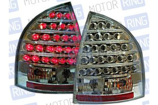 Задние светодиодные фонари для Лада Калина (седан), прозрачный/хром RS-03261_1