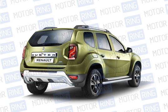 Защита заднего бампера ПТ 51мм (ППК) для Renault Duster 2012-2021 г.в._1