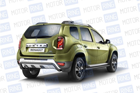 Защита заднего бампера ПТ 51мм (ППК) для Renault Duster 2012-2021 г.в.