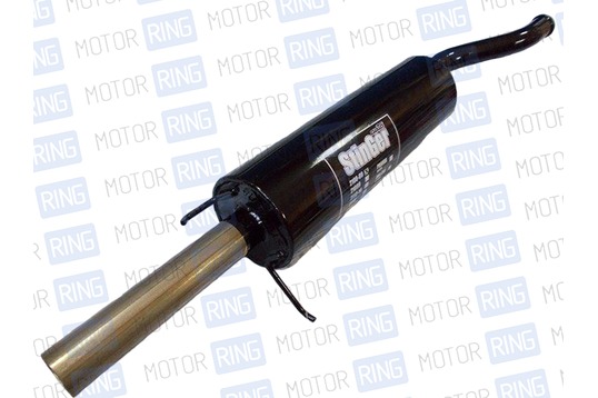 Глушитель прямоточный Stinger Auto Ф85 мм для Лада Приора седан для штатной установки под вырез бампера_1