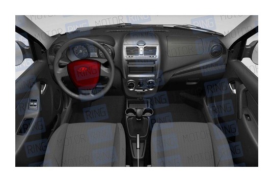 Модуль надувной подушки безопасности водителя в руль нового образца для Лада Калина 2