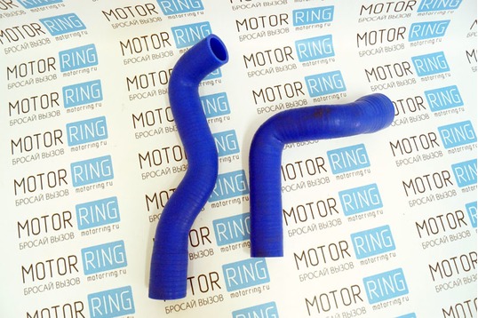 Патрубки радиатора силиконовые синие для автомобилей