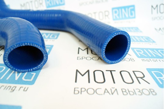 Патрубки радиатора силиконовые синие для автомобилей с двигателем Cummins после 2012 г.