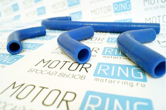 Патрубки печки силиконовые синие для автомобилей с двигателем Chrysler 