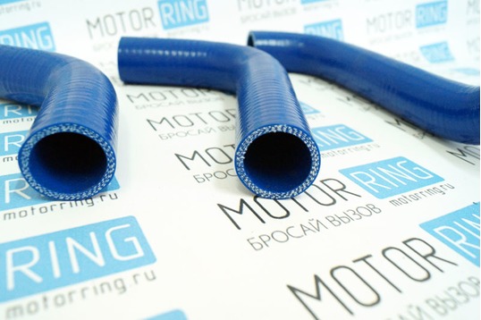 Патрубки радиатора силиконовые синие для автомобилей с двигателем УМЗ 4216