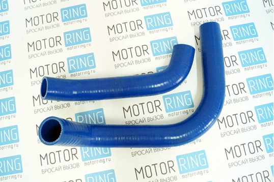 Патрубки радиатора силиконовые синие для автомобилей с двигателем УМЗ 4216 ЕВРО 4
