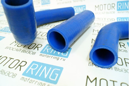 Патрубки радиатора силиконовые синие для автомобилей с двигателем 402
