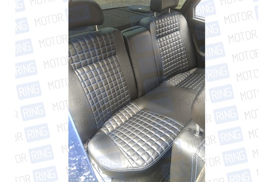 Обивка сидений (не чехлы) экокожа гладкая с одинарной строчкой Квадрат для ВАЗ 2110