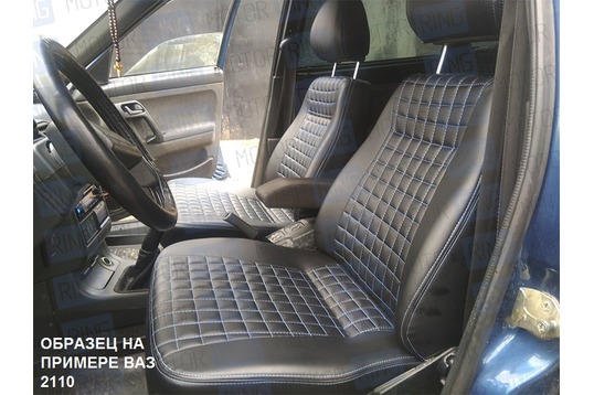 Обивка сидений (не чехлы) Квадрат экокожа на ВАЗ 2107