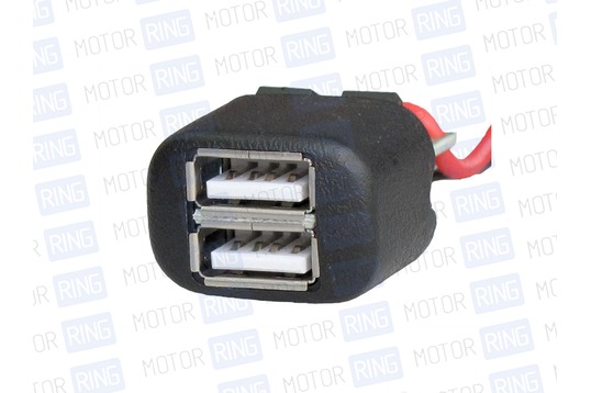 USB зарядное устройство АПЭЛ на 2 слота вместо заглушки панели приборов для автомобилей ГАЗ Валдай_1