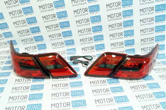 Задние тюнинг фонари Red Smoke для Toyota Camry 2006-2011 г.в.