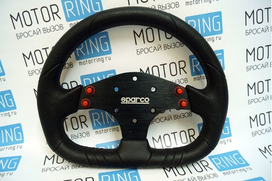 Спортивный руль 040 с кнопками под SPARCO (не оригинал) для ВАЗ 2108-21099, 2110-2112, 2113-2115_1