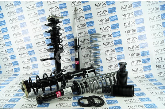 Комплект газомасляных стоек и амортизаторов KYB Excel-G в сборе для Лада Калина, Калина 2, Гранта, Гранта FL_1