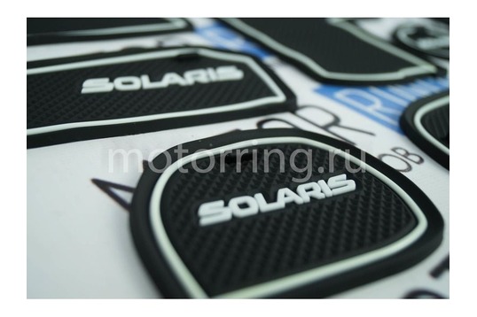 Коврики панели приборов и консоли SOLARIS для Хендай Солярис 2011-2014 г.в.