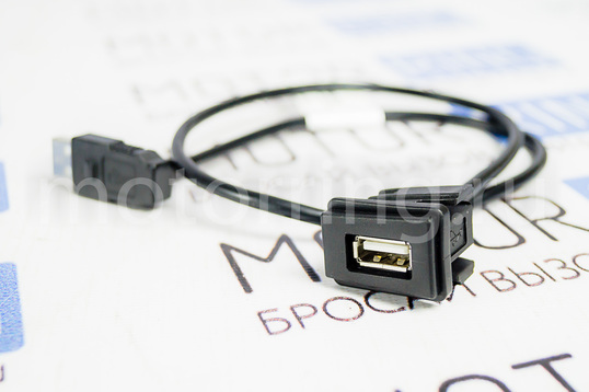 Оригинальный кабель USB на 1 слот в бардачок Лада Приора_1
