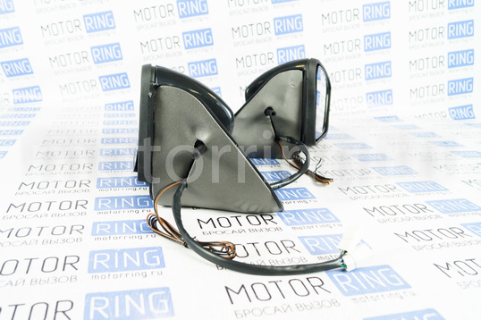 Боковые зеркала с электроприводом, оборгевом и бегающим повторителем в стиле Мерседес AMG для Лада Нива 4х4