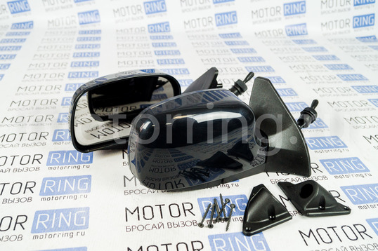 Боковые механические зеркала ЛТ9 черный лак с нейтральным антибликом для ВАЗ 2108-21099, 2113-2115_1