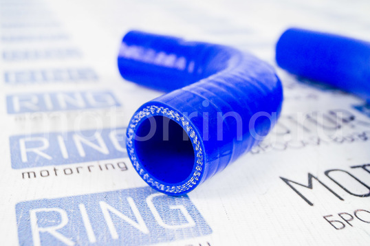 Патрубки алюминиевого радиатора силиконовые синие для инжекторных ВАЗ 2101-2107