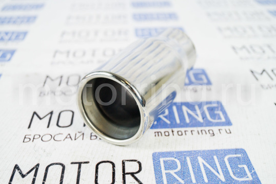 Круглая насадка глушителя Sal-Man HJ-414 Small d63мм из нержавеющий стали