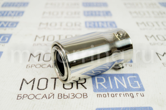 Круглая насадка глушителя Sal-Man HJ-429 d63мм из нержавеющий стали_1