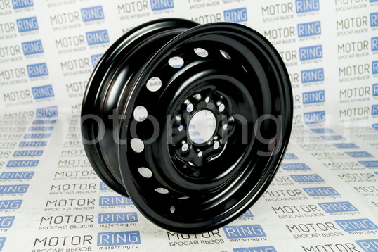 Штампованный диск колеса 5JХ13Н2 с черным покрытием для ВАЗ 2101-2107_1