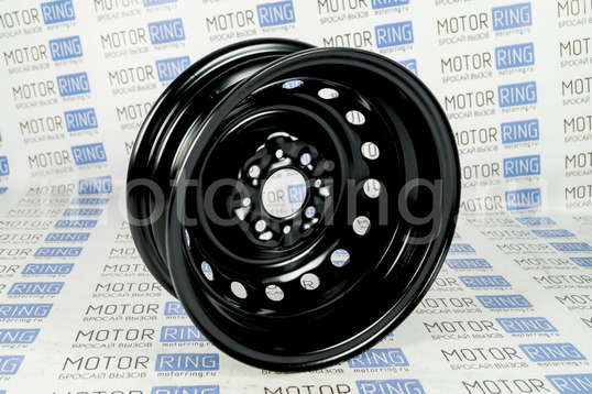Штампованный диск колеса 5JХ13Н2 с черным покрытием для ВАЗ 2101-2107
