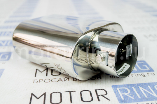 Овальная насадка глушителя Sal-Man HJ-US0061A d122х69ммиз нержавеющий стали