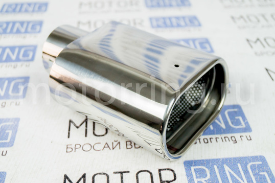 Овальная насадка глушителя Sal-Man HJ-US0061A d122х69ммиз нержавеющий стали