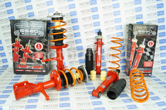 Комплект подвески SS20 Спорт в сборе с занижением 30 мм на Лада Калина, Калина 2, Гранта_1