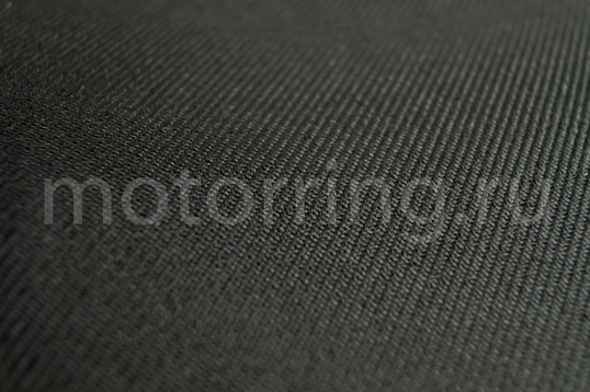 Обивка сидений (не чехлы) черная ткань, центр из ткани на подкладке 10мм с цветной строчкой Соты для Лада Приора седан